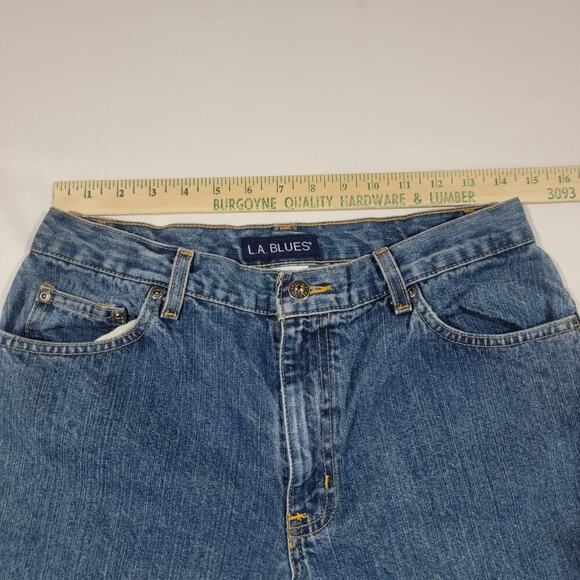 Vtg LA Blues Jeans Blue High Waist Tapered Mom Womens 10 Petite 10P 28x28 - Picture 10 of 16